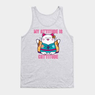 My attitude is cattitude Tank Top